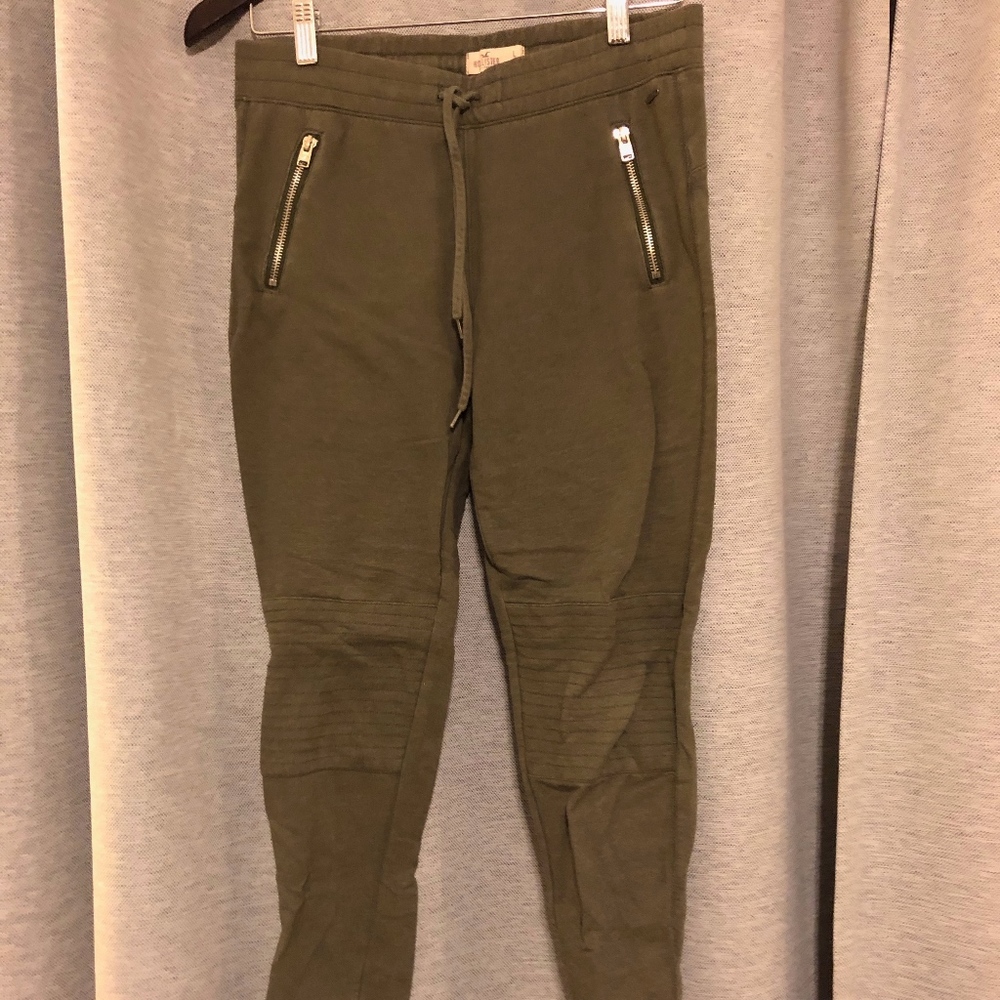 olive green joggers